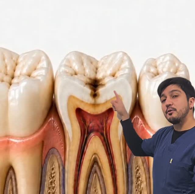 Pieza de nuestro Instagram explicando la anatomía de una muela